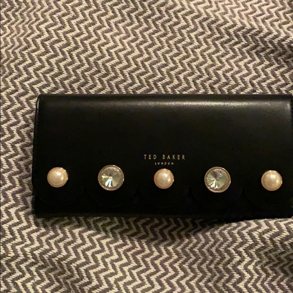 Ted Baker crystal/pearl wallet